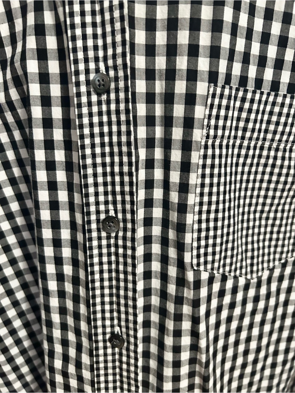 Madewell Gingham Play Button-Down Shirt
L black white check cotton oversized - Picture 8 of 10